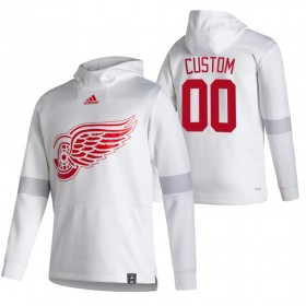 Herren Detroit Red Wings Custom 2020-2021 Reverse Retro Pullover Hooded Sweatshirt